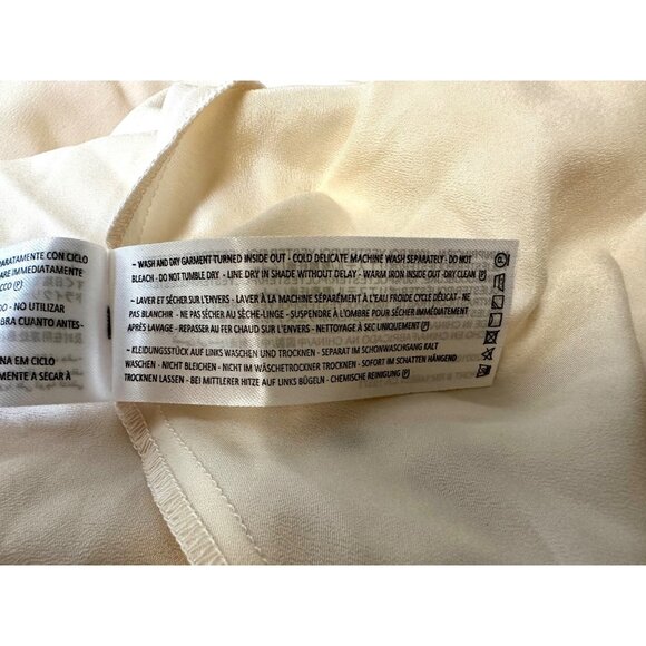 Finders Keepers Chi Chi Slip Dress M NWT Vanilla Daisy Lip Embroidered Mesh Maxi - Picture 11 of 11